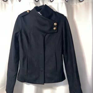 Lauren Moffett Elegant Black Women's wool Jacket size S